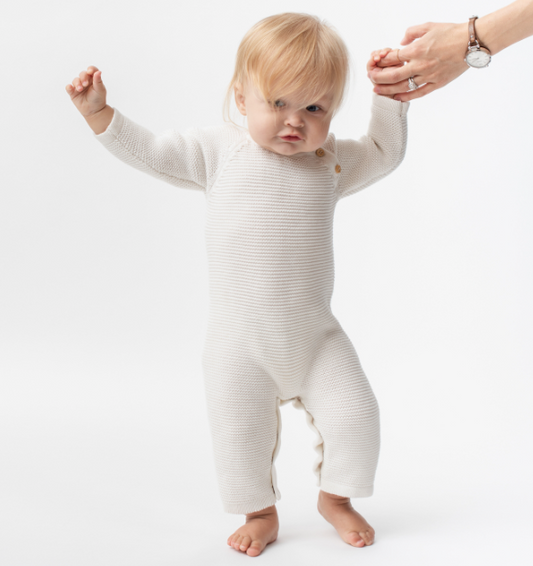 White Organic Cotton Romper