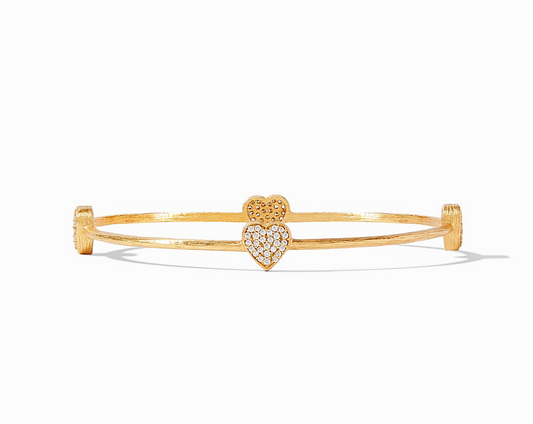 Heart Pave Bangle