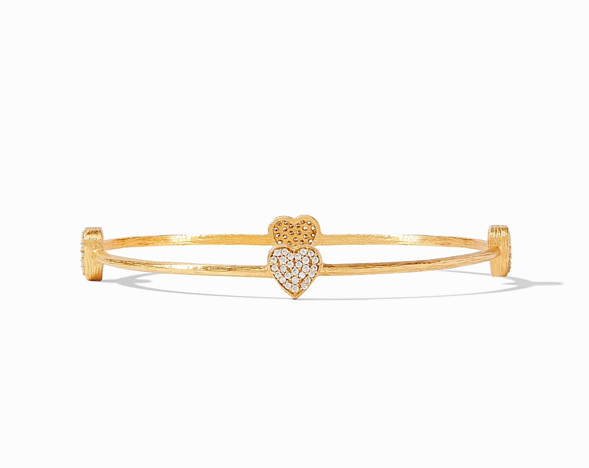 Heart Pave Bangle