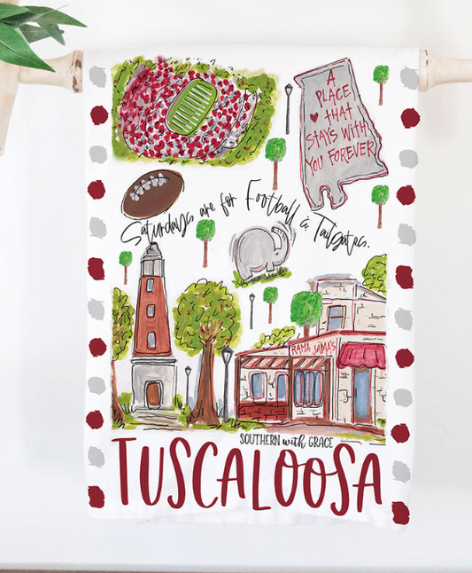 Tuscaloosa Tea Towel