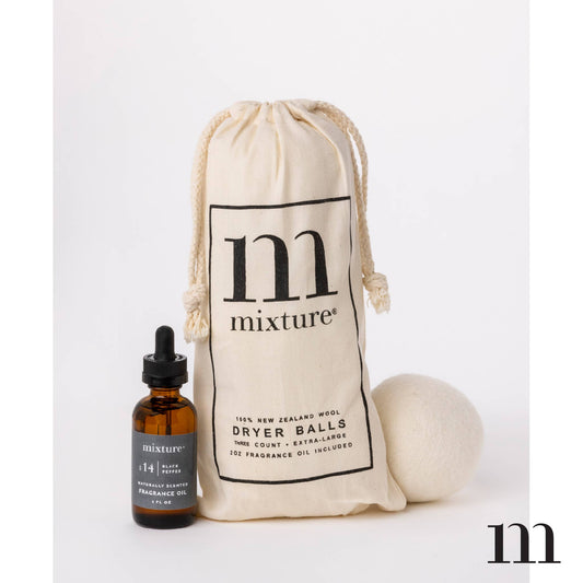 Mixture Home - Wool Dryer Ball & Fragrance Oil Set