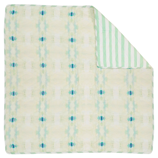 Laura Park Designs - Coral Bay Pale Blue Baby Blanket