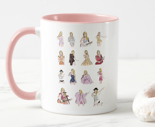 Taylor Swift Eras Tour Outfits Coffee Mug