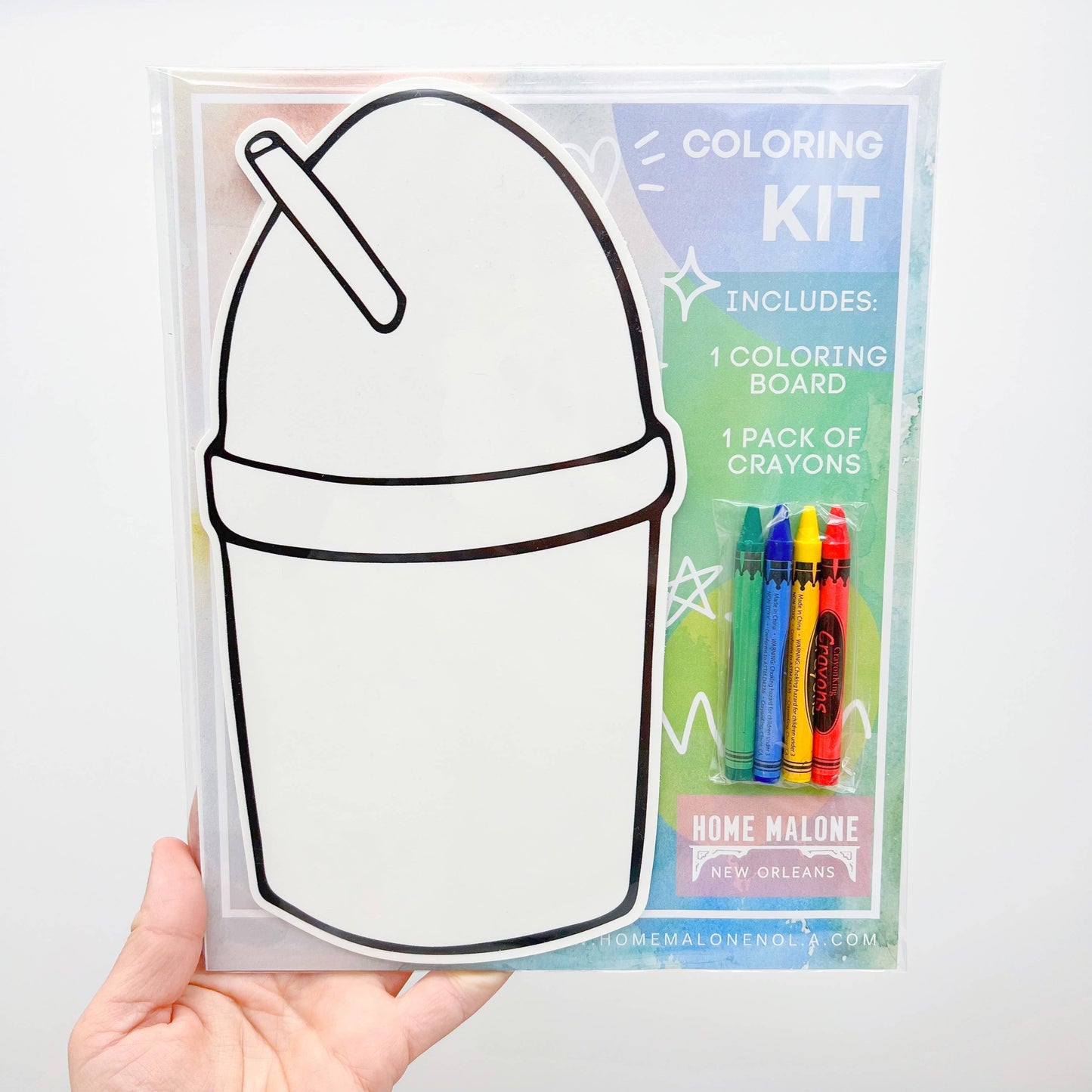 Home Malone - Sno-Ball Coloring Kit - New Orleans Summer Kid's Activity