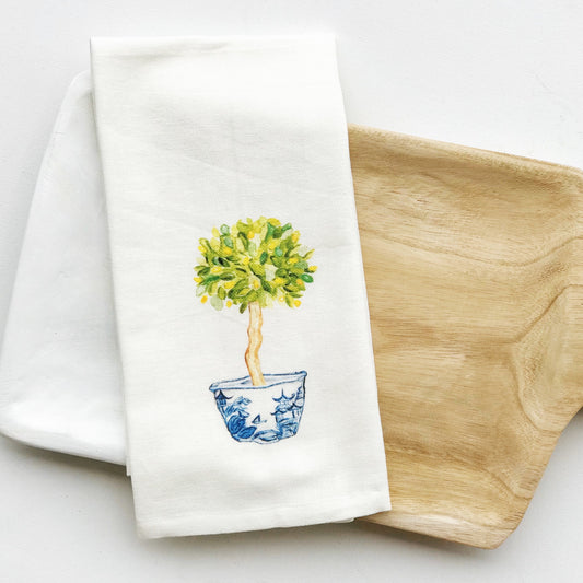 TOPIARY TEA TOWEL